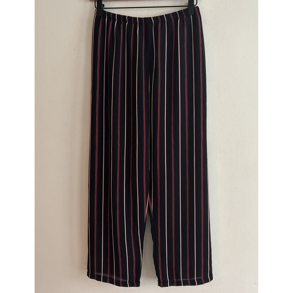 Brandy Melville‎ Striped Disco Pants Black Red White Stripe Women's Size Small
